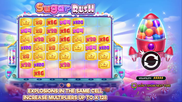 Bonos y giros gratis en Sugar Rush 1000